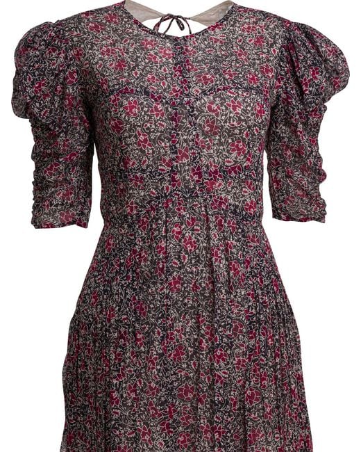 Isabel Marant Purple "Sichellia" Long Dress