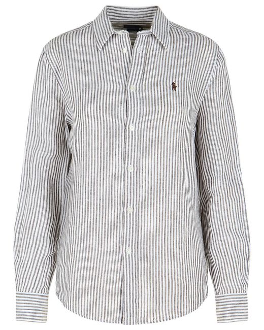 Polo Ralph Lauren Gray Linen Shirt
