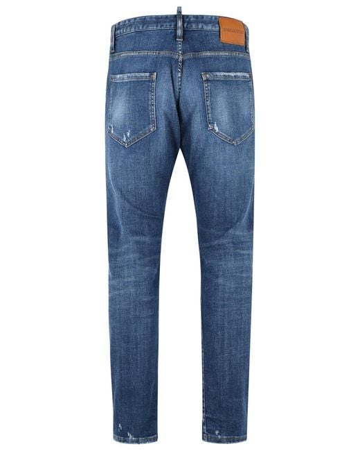DSquared² Blue 'Twst' Cotton Jeans for men