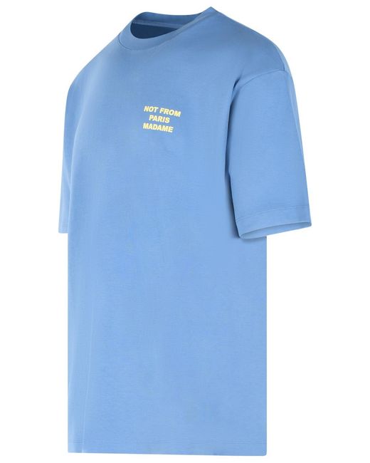 Drole de Monsieur Blue Light Cotton Polo Shirt for men