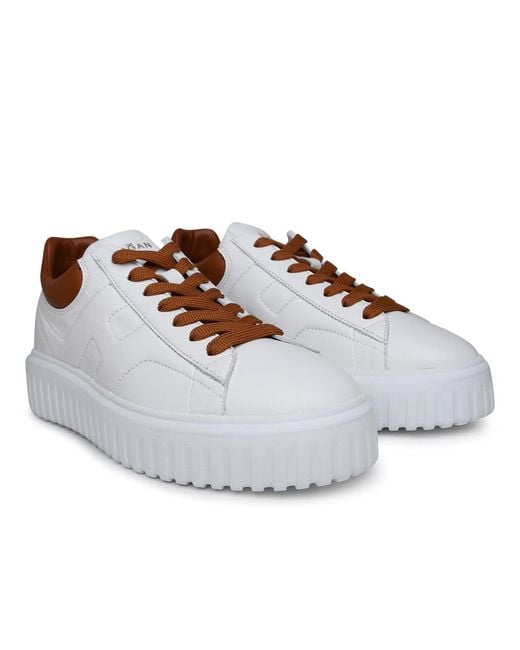 Hogan Brown Hxm6450Fc60Le90446 Leather Sneakers for men