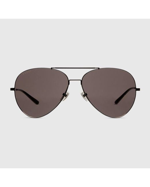 Gucci Brown "Pilot" Sunglasses for men