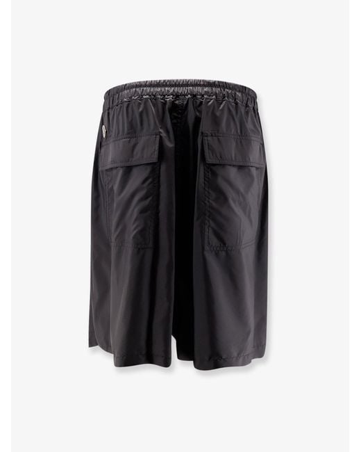 Moncler Black Kiltshorts With Drawstring for men