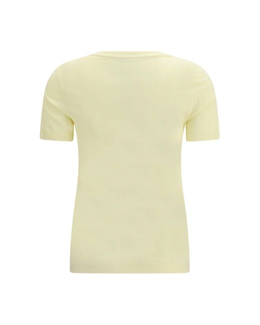 Maison Kitsuné Yellow T-Shirt Fox Head
