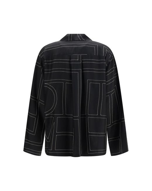 Totême  Black Silk Shirt