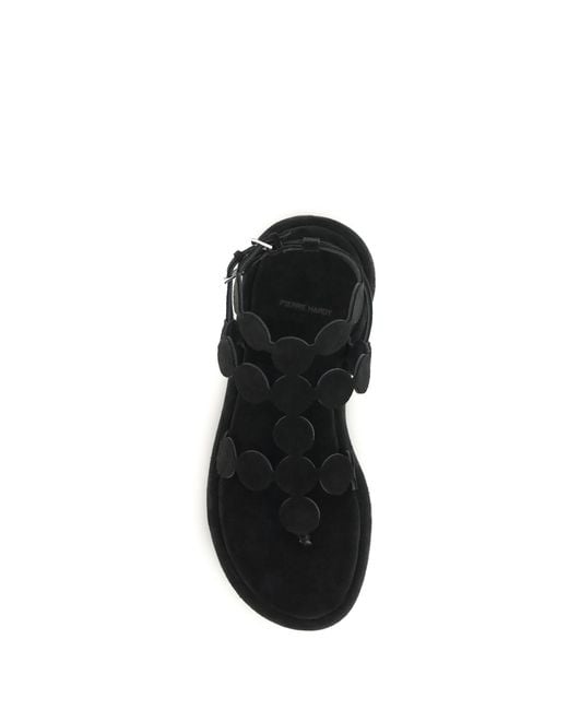 Pierre Hardy Black Suede Sandals