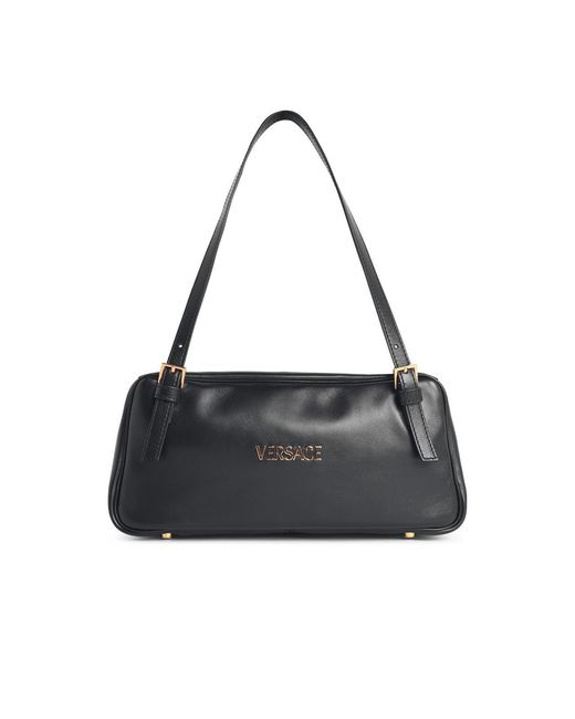 Versace Black 'Tag' Leather Bag