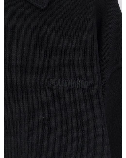 Oamc Peacemaker Blue Cotton Polo Shirt for men