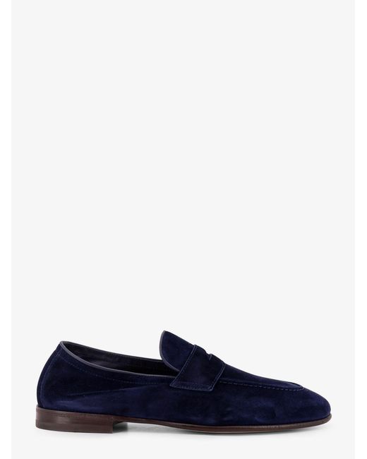 Brunello Cucinelli Blue Suede Loafers for men