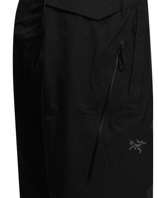 Arc'teryx Black Fissile Insulated Technical Pants for men