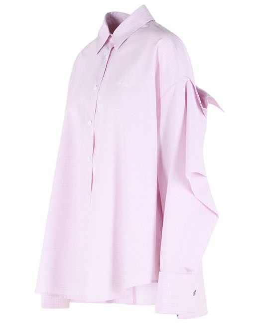 The Attico Pink Cotton Shirt