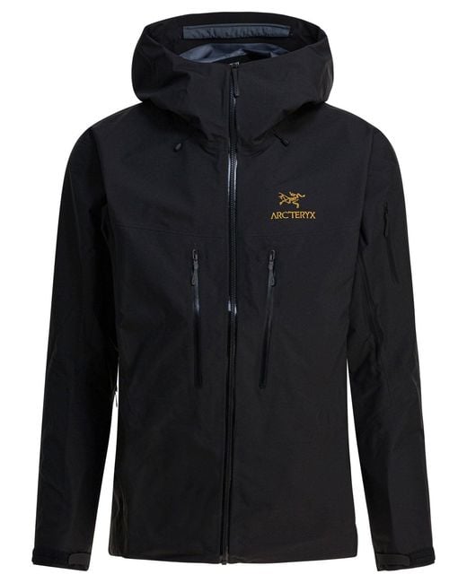 Arc'teryx Black "Alpha Sv" Windbreaker Jacket for men