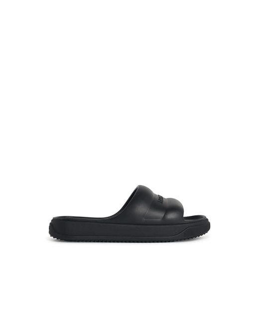 Moncler White Altive' Rubber Slides