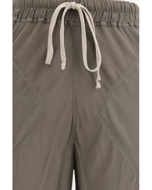 Rick Owens Gray Drawstring Pants