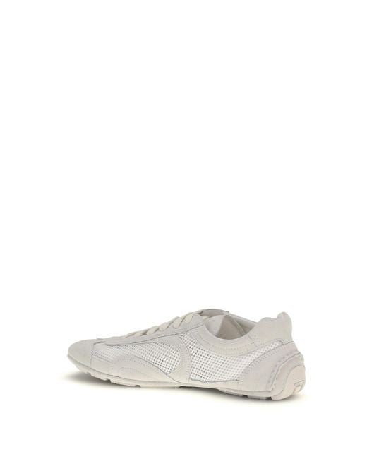 Prada White Montecarlo Sneakers
