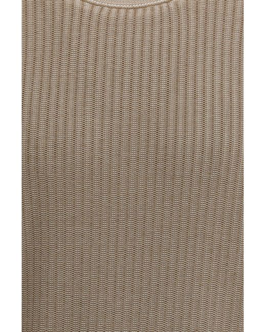 Piacenza Cashmere Gray Sweater Cotton-Silk for men