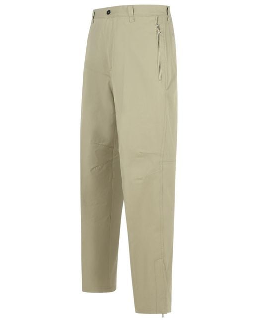 Lanvin Natural 'Biker' Cotton Pants for men