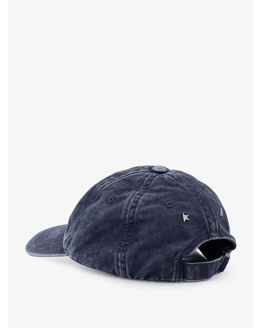 Golden Goose Deluxe Brand Blue Deluxe Brand Cotton Hat for men