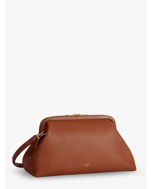 Céline Brown Doctor Leather Shoulder Bag