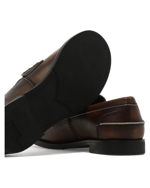 Miu Miu Black Vintage Leather Loafers