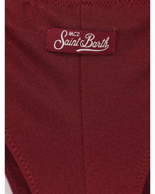 Mc2 Saint Barth Red Bikini Moana Nylon