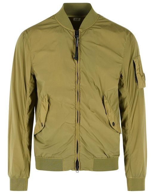 C P Company Green Polyamide Blend Jacket