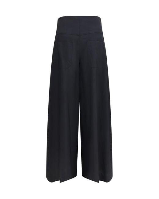 Brunello Cucinelli Blue Tech Cotton Poplin Pants