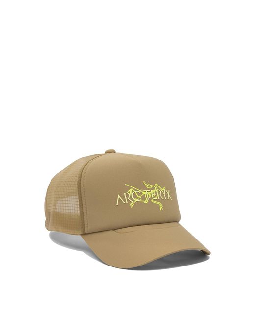 Arc'teryx Natural "Brid Word" Trucker Hat for men