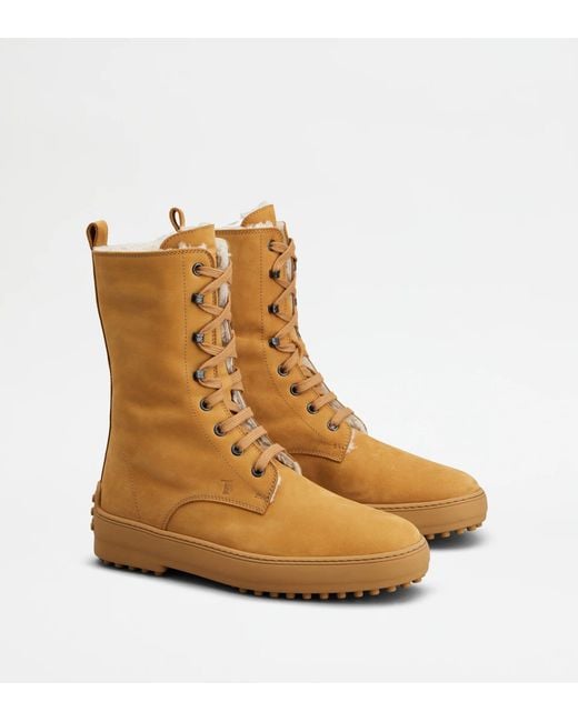 Tod's Brown Gommino Ankle Boots