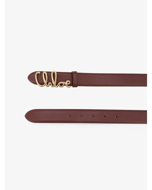 Chloé White Iconic Leather Belt