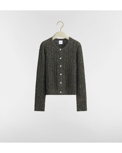 Dior Green Sequin Cardigan