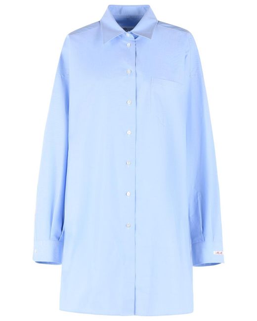 Maison Margiela Blue Light Cotton Shirt
