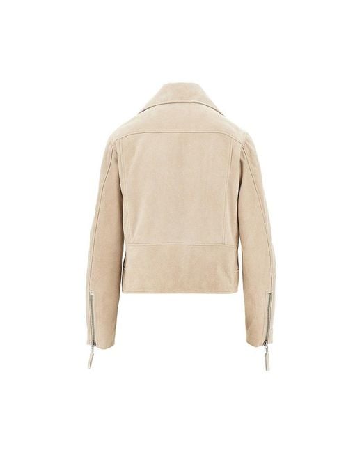 S.W.O.R.D Natural Suede Leather Biker Jacket