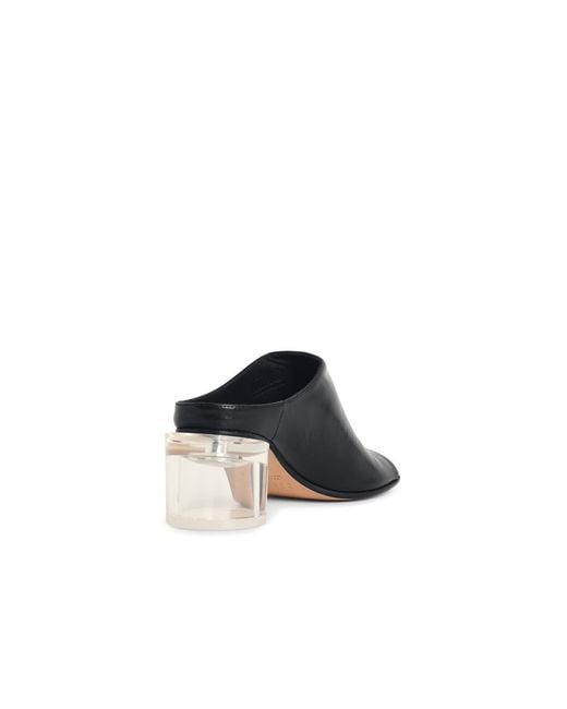 MM6 by Maison Margiela Black 'Anatomic' Lear Mules