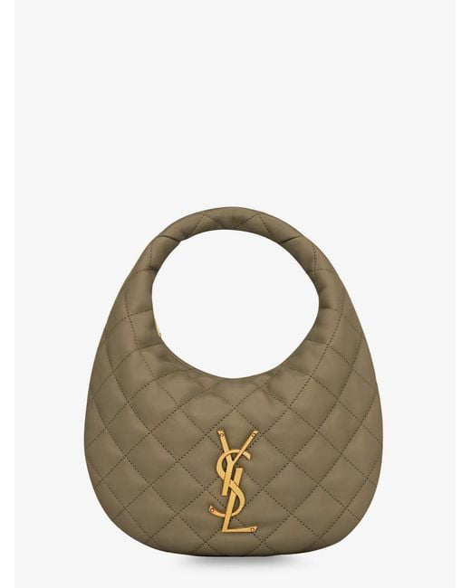Saint Laurent Metallic Icarino Leather Handbag