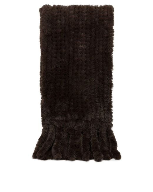 Pinko Black Polyester Scarf