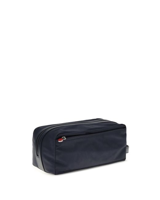 Kiton Blue Beauty Case Nylon for men