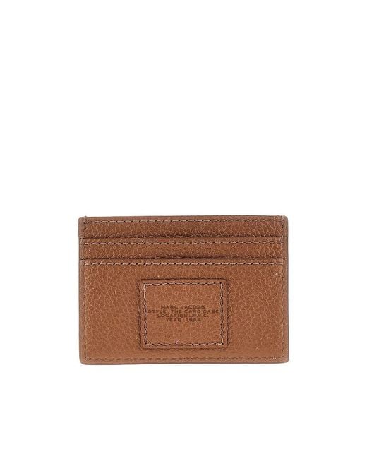 Marc Jacobs Brown Grain Leather Cardholder