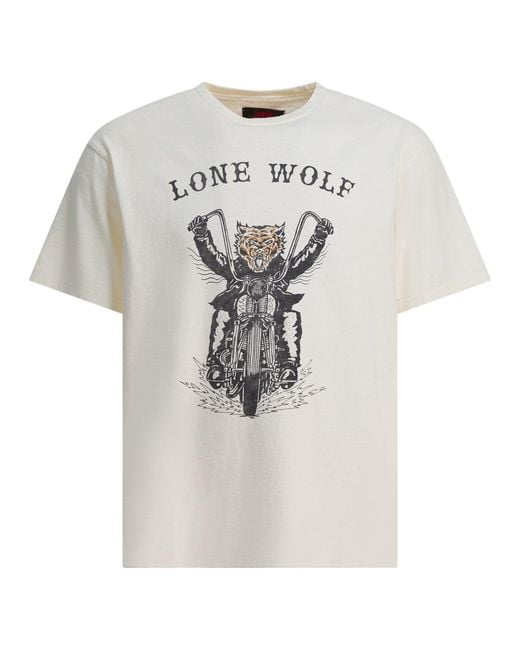 GALLERY DEPT. White "Lone Wolf" T-Shirt for men