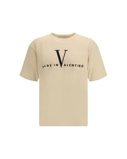 Valentino Natural T-Shirt With A €Œmade for men