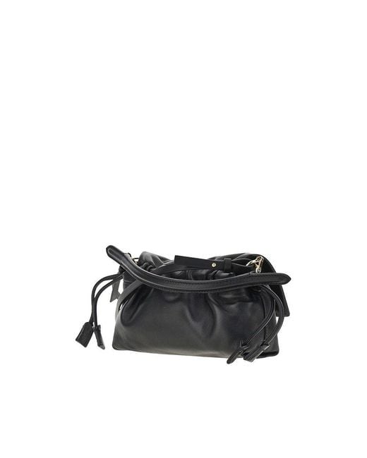 Fendi Black Small Leather 'Baguette Soft' Bag