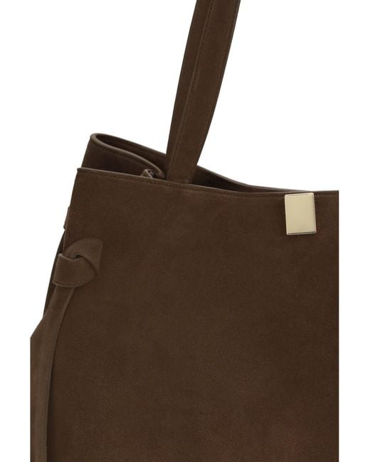 Yuzefi Brown Gyoza Large Shoulder Bag