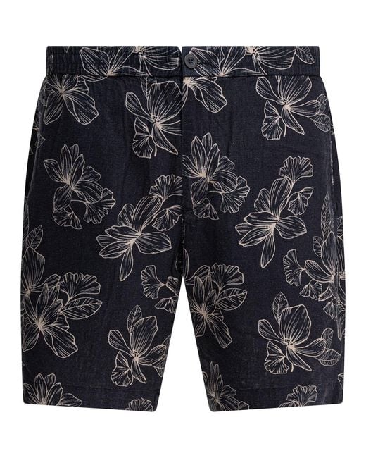 Vince Gray Floral Shorts for men