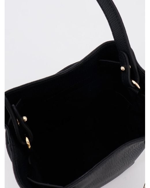 Longchamp Blue Le Smart Leather Bucket Bag