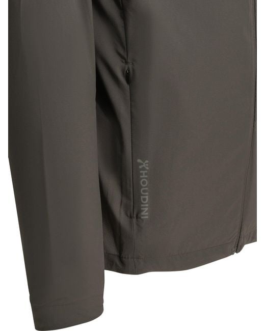 Houdini Sportswear Gray "Pace Trail" Technical Jacket