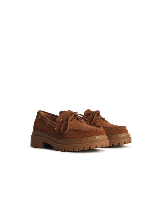 Michael Kors Brown Suede Loafers With Bow