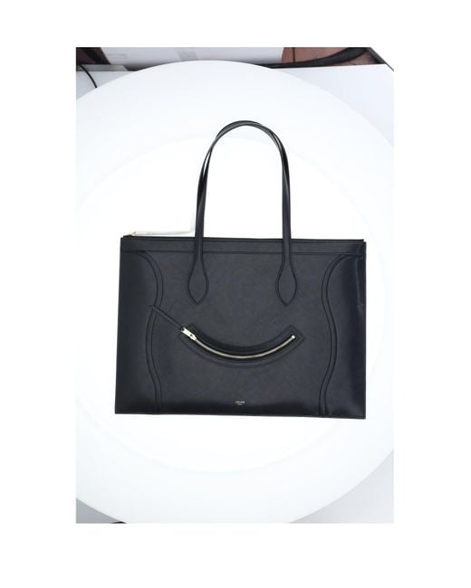 Céline Black Flat Cabas New Luggage