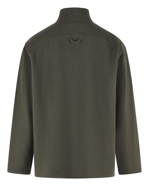 Rier Green Mole Wool Polo Shirt for men