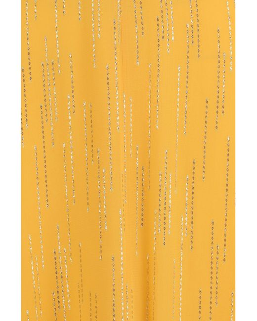 Forte_forte Metallic Forte_Forte Long V-Neck Dress