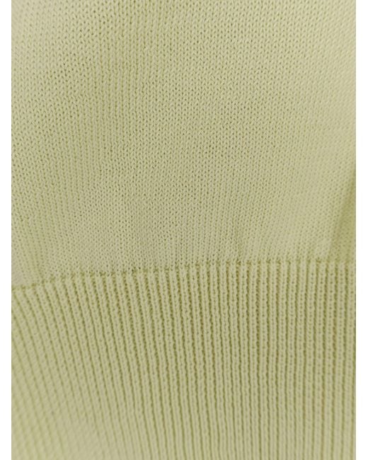 Alpha Studio Green Cotton Sweater